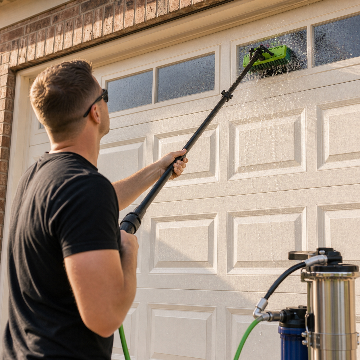 Garage door cleaning service
